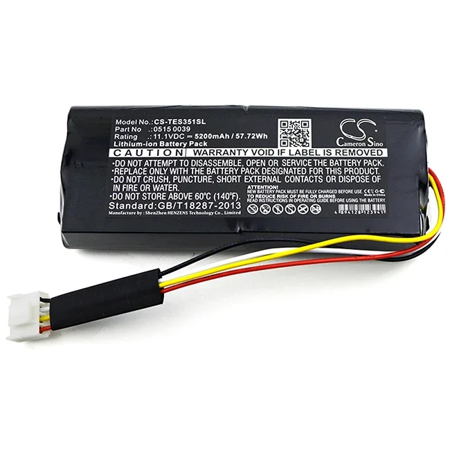 

Cameron Sino 5200mAh Battery For Testo 350K Analyzer 350 GAS Analyzer 0515 0039