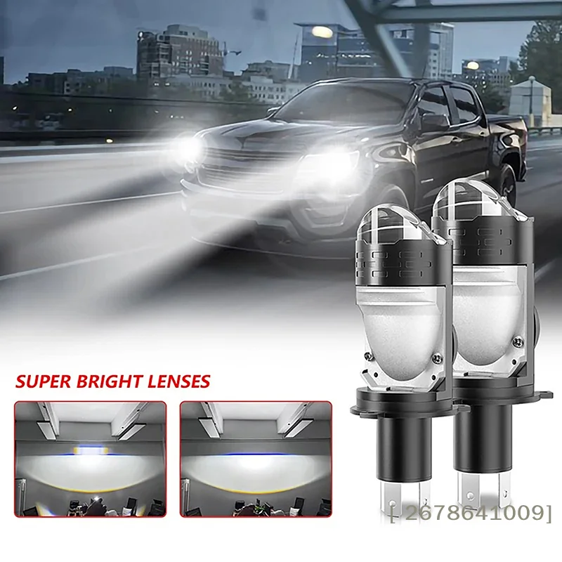 ♥Super Bright H1 LED Headlight Bulbs with Projector Lens – High Low Beam Conversion Kit for Cars & Trucks|〔YY33〕 1
