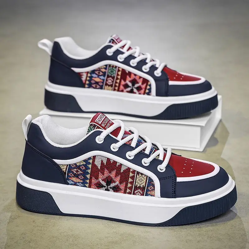 spring men's shoes new casual trend board shoes fashion network red thick sole sports ins fashion