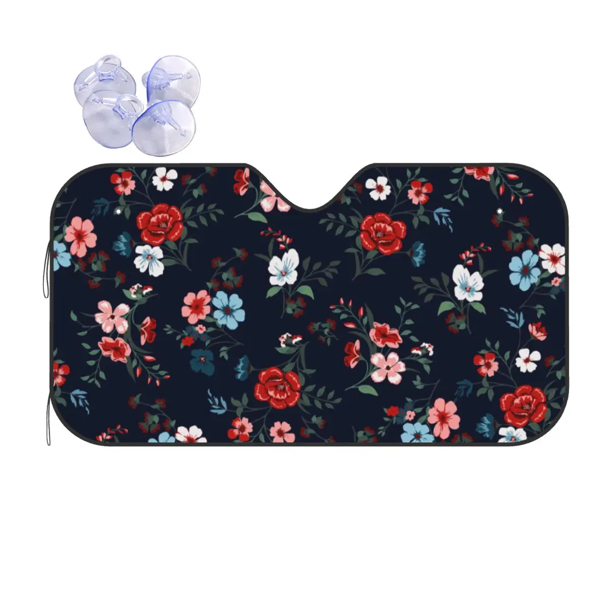 

Retro Jungle Polyester Sunshade Windscreen 76x140cm Flower Floral Foils Car Sunshade Solar Protect