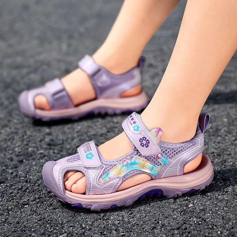 High Quality Kids Boys Sandals Camouflage Cut-Outs Child for Big Girls Sandalias Children's Canvas Flats Shoes Pink,Gray,Blue extra wide children's shoes Children's Shoes