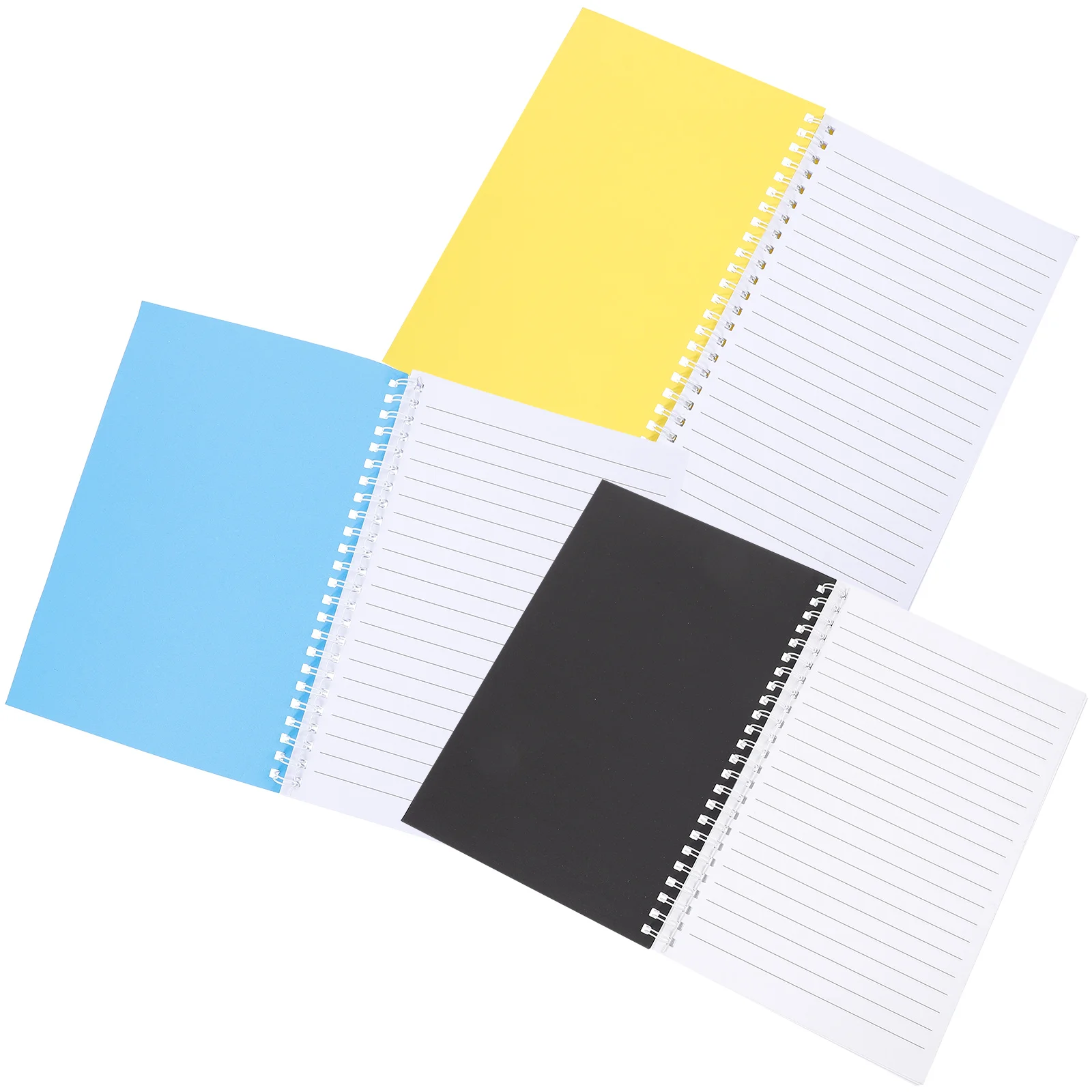 

3 Pcs Blue Notebooks for Work Multi-function Students Coil Notepad Multifunction Cute Paper Spiral Office