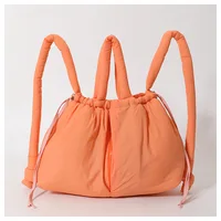 Casual nylon padded tote bag designer soft puffer women shoulder crossbody bags Simple Vintage large capacity handbags 2023 - Image 6