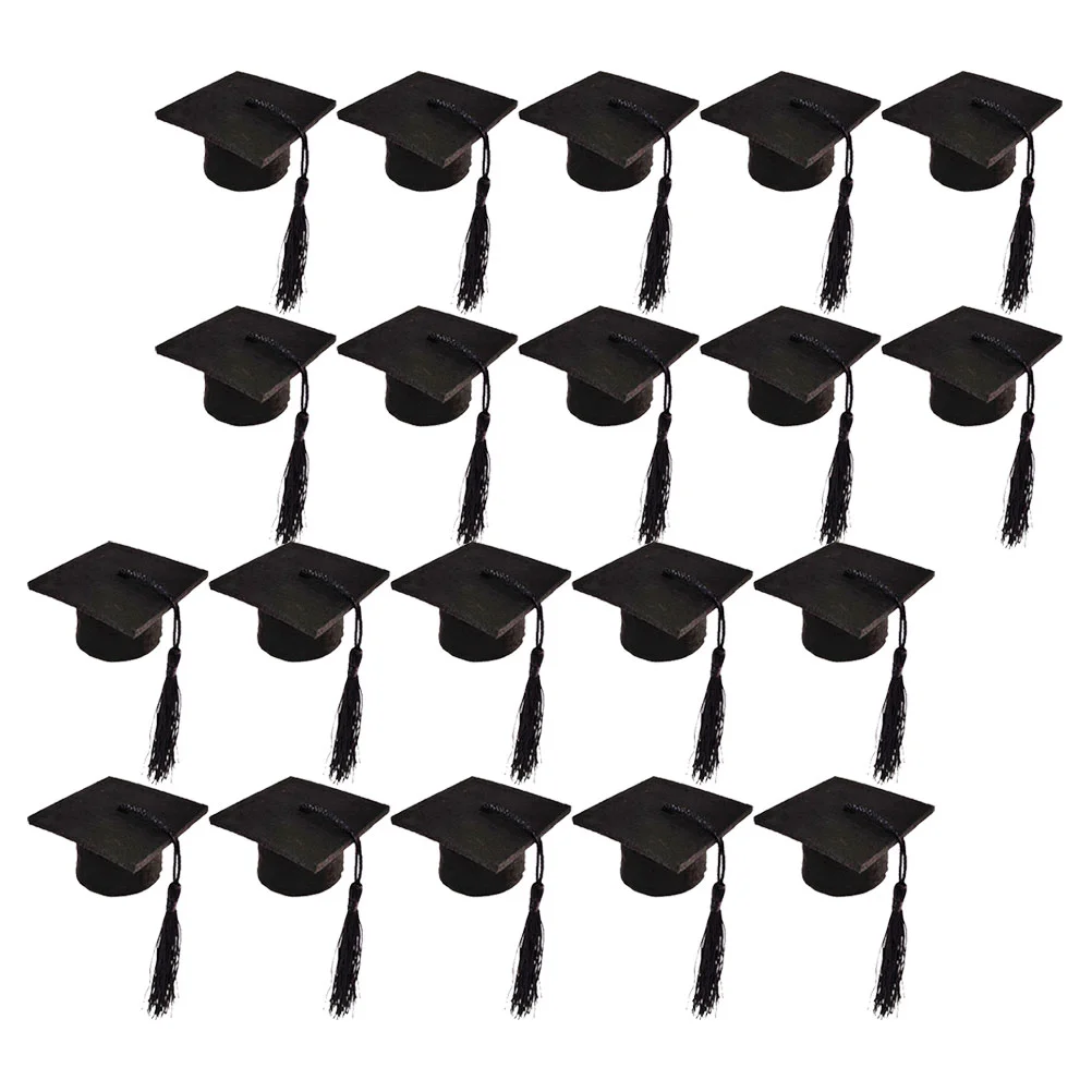 

Mini Graduation Cap Graduation Hat Bottle Toppers Party Wine Bottle Decor Season Mini Tassel Doctor Cap Wine Bottle Decor