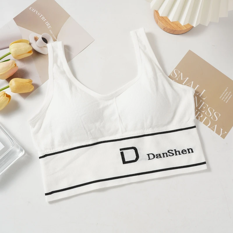 Bras For Women Sports Fitness Seamless Bra Tops Full Coverage Female Removable Wireless Bralette Breathable Bra