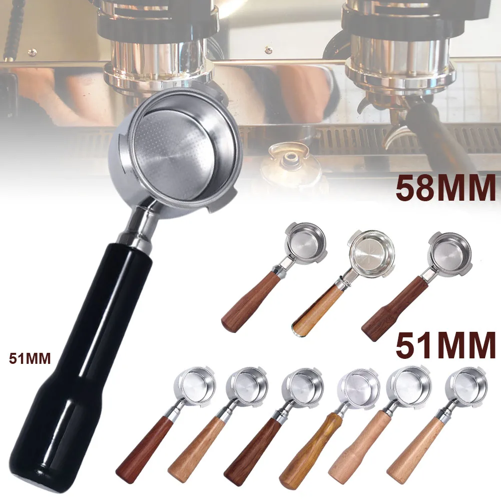 

Coffee Machine Filter Holder 51mm/58mm Home Coffeeware Coffee Filters Accessories Ilter Basket Coffee Latte Cappuccino Mocha