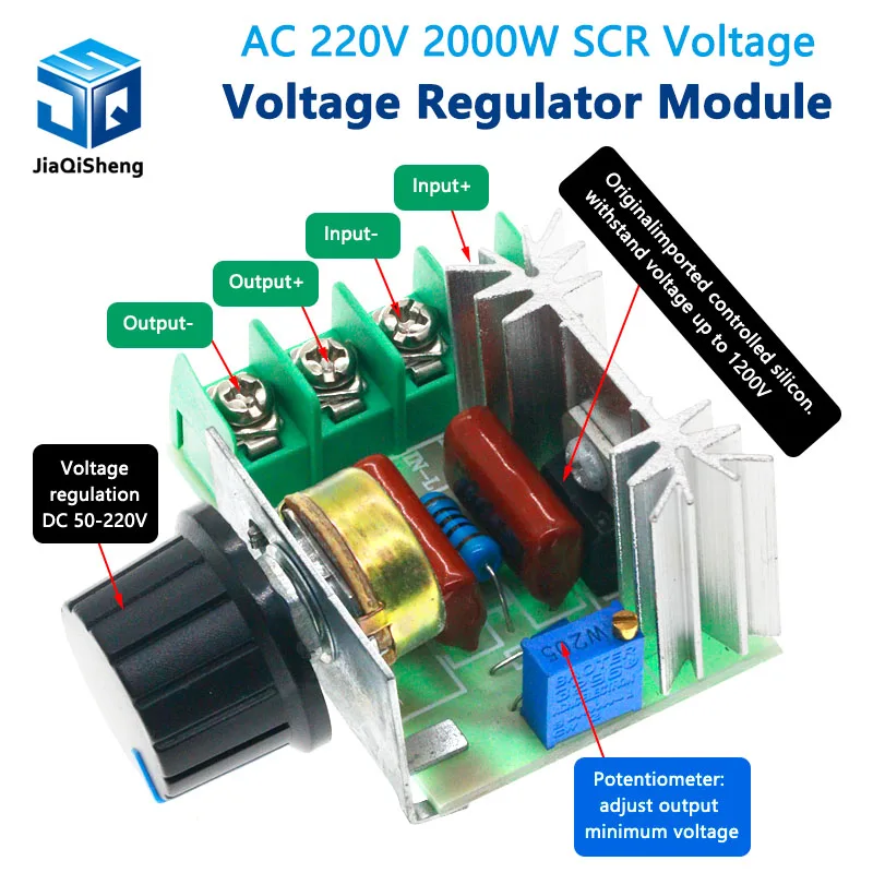 Voltage Regulator Module 2000W 220V SCR Electronic Speed Control Controller