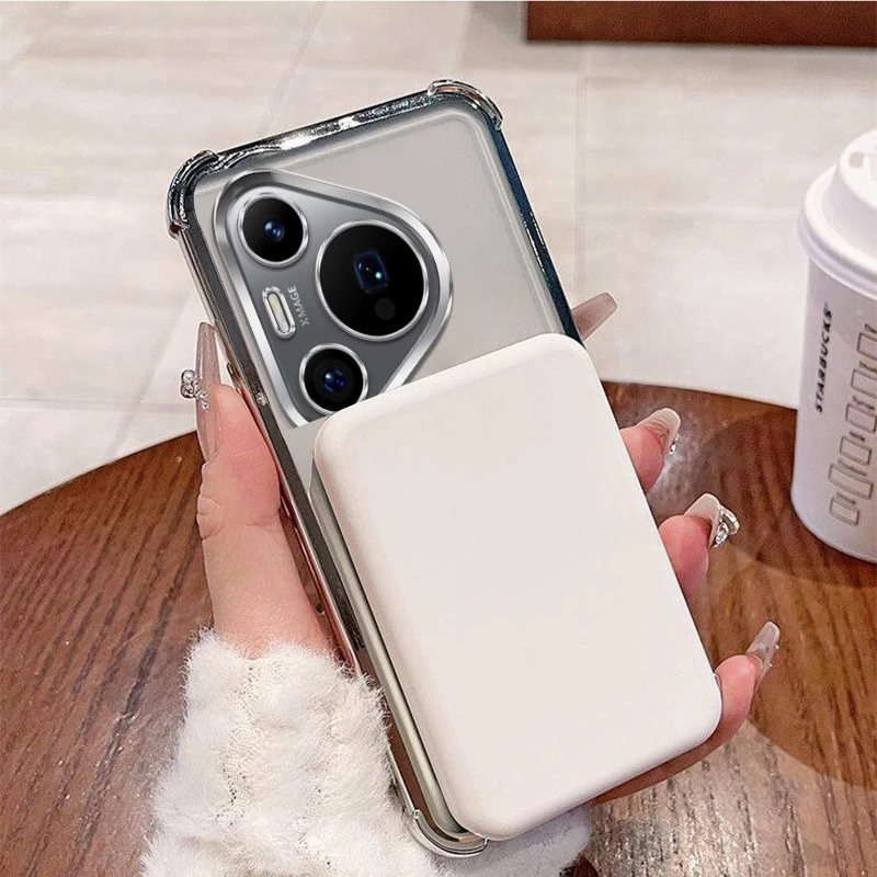 Luxury Plating Edge Transparent Phone Case - Shockproof Magnetic Protector Cover
