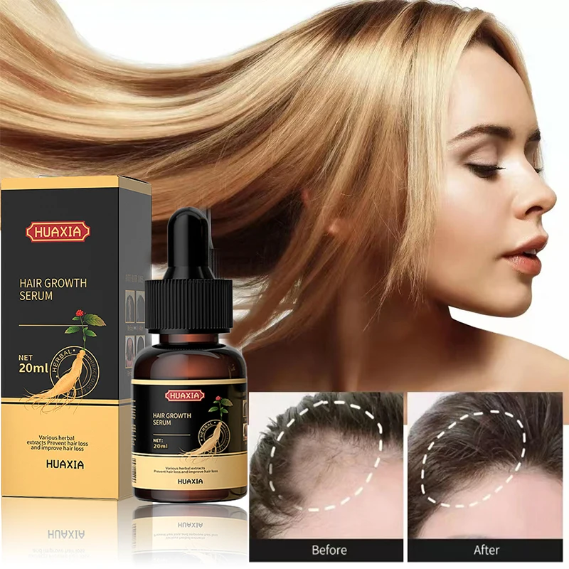 Hair Growth Oil for Man Women Ginger Anti Hair Loss Fast Regrowth Thicken Oils Care Products Scalp Treatment