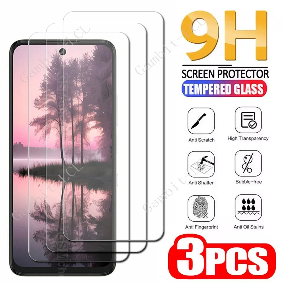 Premium Tempered Glass Screen Protector Film (3-Pack)