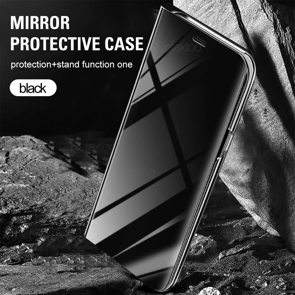 Smart Mirror Magnetic Flip Leather Cover for Samsung Galaxy S23 FE S 23 23FE S23FE 5G Case Book Stand Shell Coques 6.4 inches ﻿ 5
