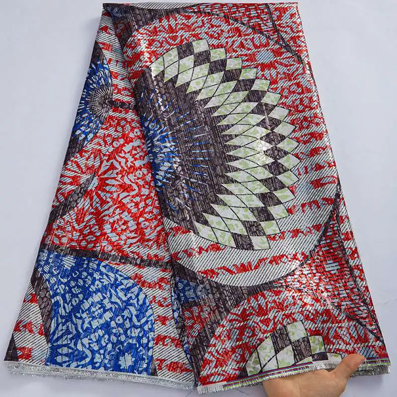 

Новейший дизайн, Африканский жаккардовый принт, кружевная ткань 2022, Высококачественная нигерийская французская парчовая ткань, кружевной материал для платья S3013