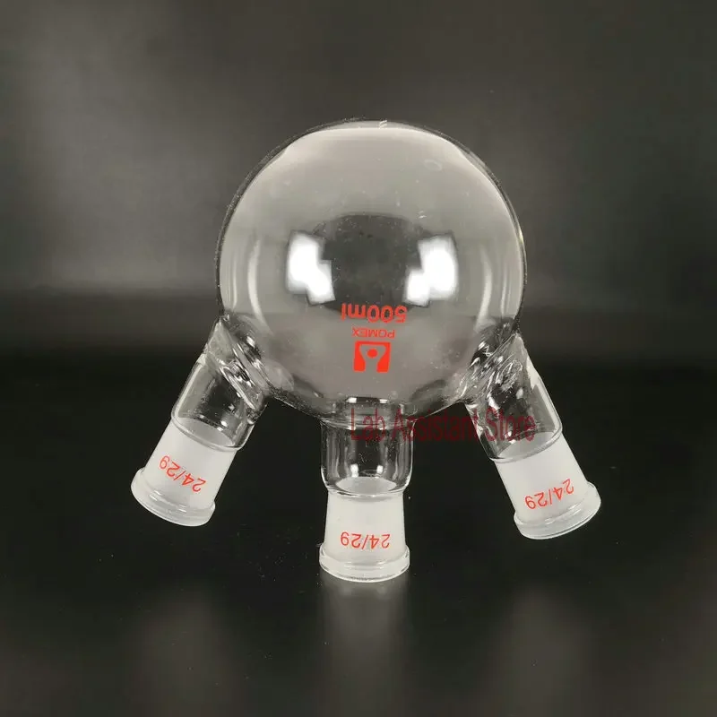 1 조각 100ml 250ml 500ml 1000ml 실험실 증류 키트 용 3 목 높은 붕규산 유리 끓는 플라스크