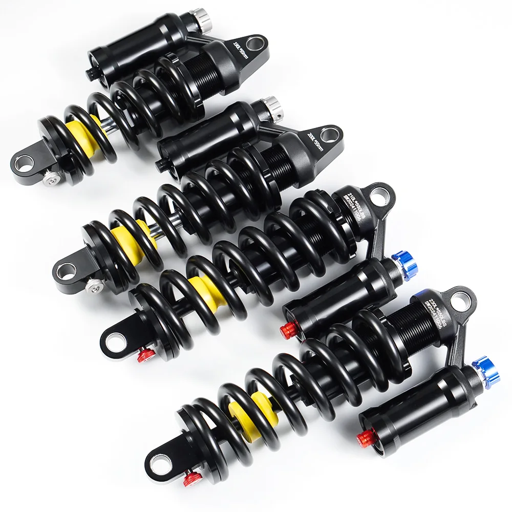 Chooee DH MTB 리어 쇼크 업소버 190/200/210/230mm 트래블 - 유압 스프링과 공기압 및 감쇠 조절 기능