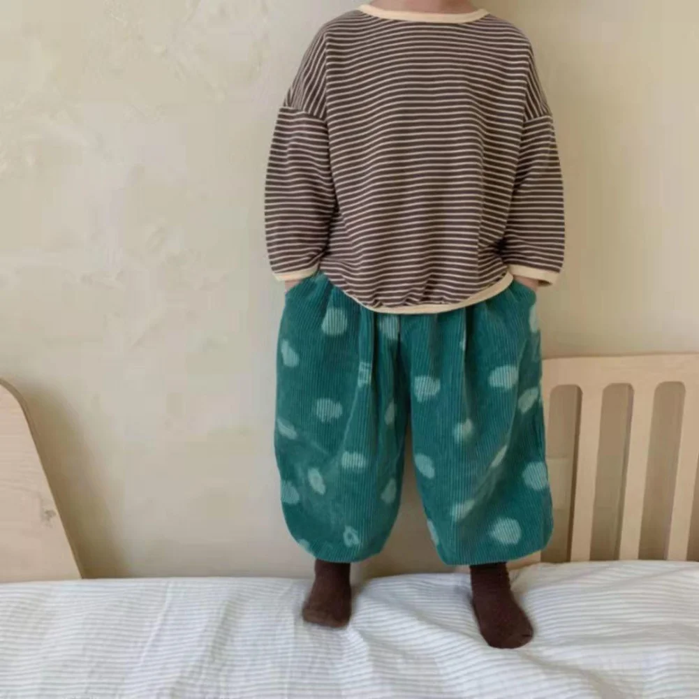 Baby T Shirts Children's T-shirt Korean Children's Striped Sweaters Baby Kids Girls Loose Long Sleeve Top Autumn Spring Tee Kids cotton t shirts baby t shirts