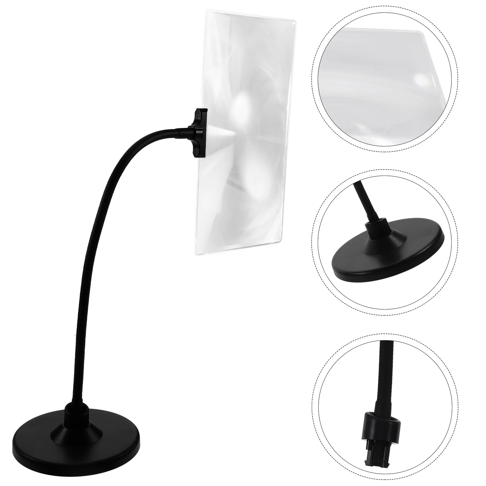 

Hands Free Magnifying Glass 4X Magnifier Flexible Magnifying Glass On Stand