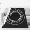 Disco Canserbero Flannel Blanket Death Music Album Warm Throw Blanket for Chair Sofa Bed Travel Funny Bedspread Sofa Bed Cover 1