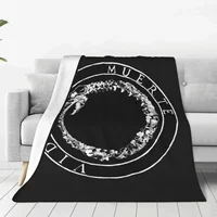 Disco Canserbero Flannel Blanket Death Music Album Warm Throw Blanket for Chair Sofa Bed Travel Funny Bedspread Sofa Bed Cover 1