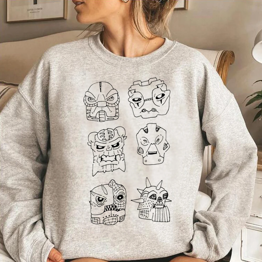 Felpe Con Cappuccio Bionicle Donna Anime Graphic Kawaii Fleece Tuta Pullover Anime Femminile