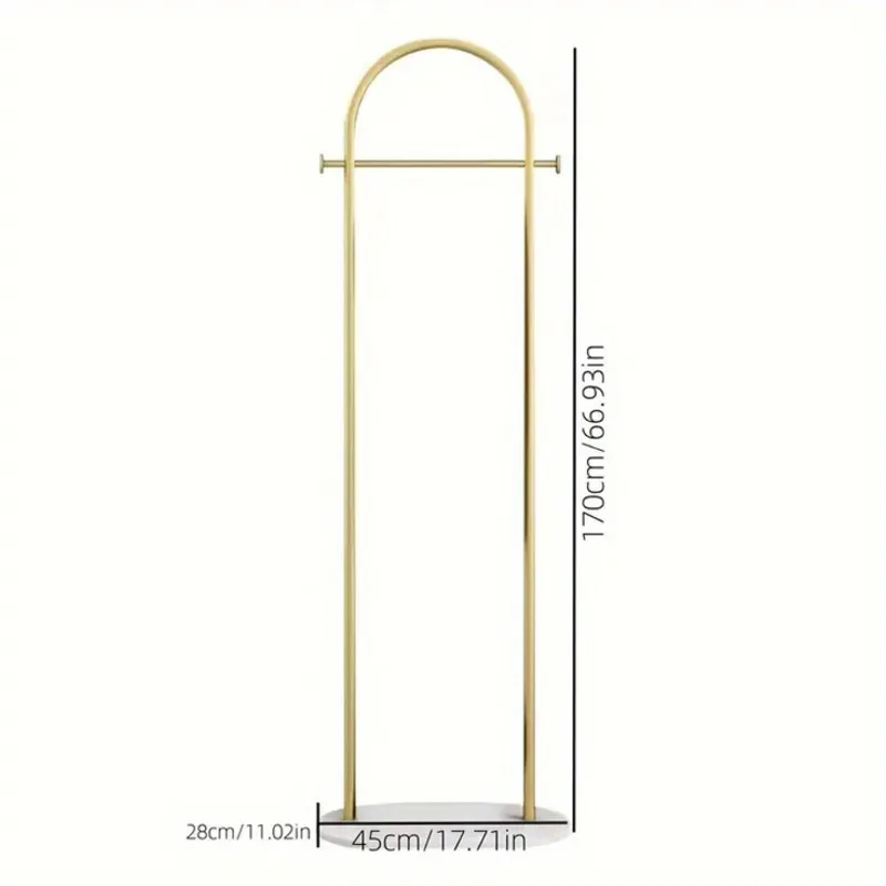 Nordic Luxury Creative Hanger: Floor to ceiling Bedroom, Home Living Room, Simple Rock Board Clothes and Hat Storage Rack
