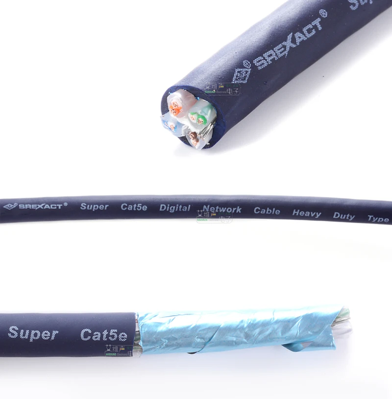 CAT5E/CAT6 실외 STP 이더넷 케이블 1-30m (AES50, MADI, DMX512, ArtNet Pro, 방송용)