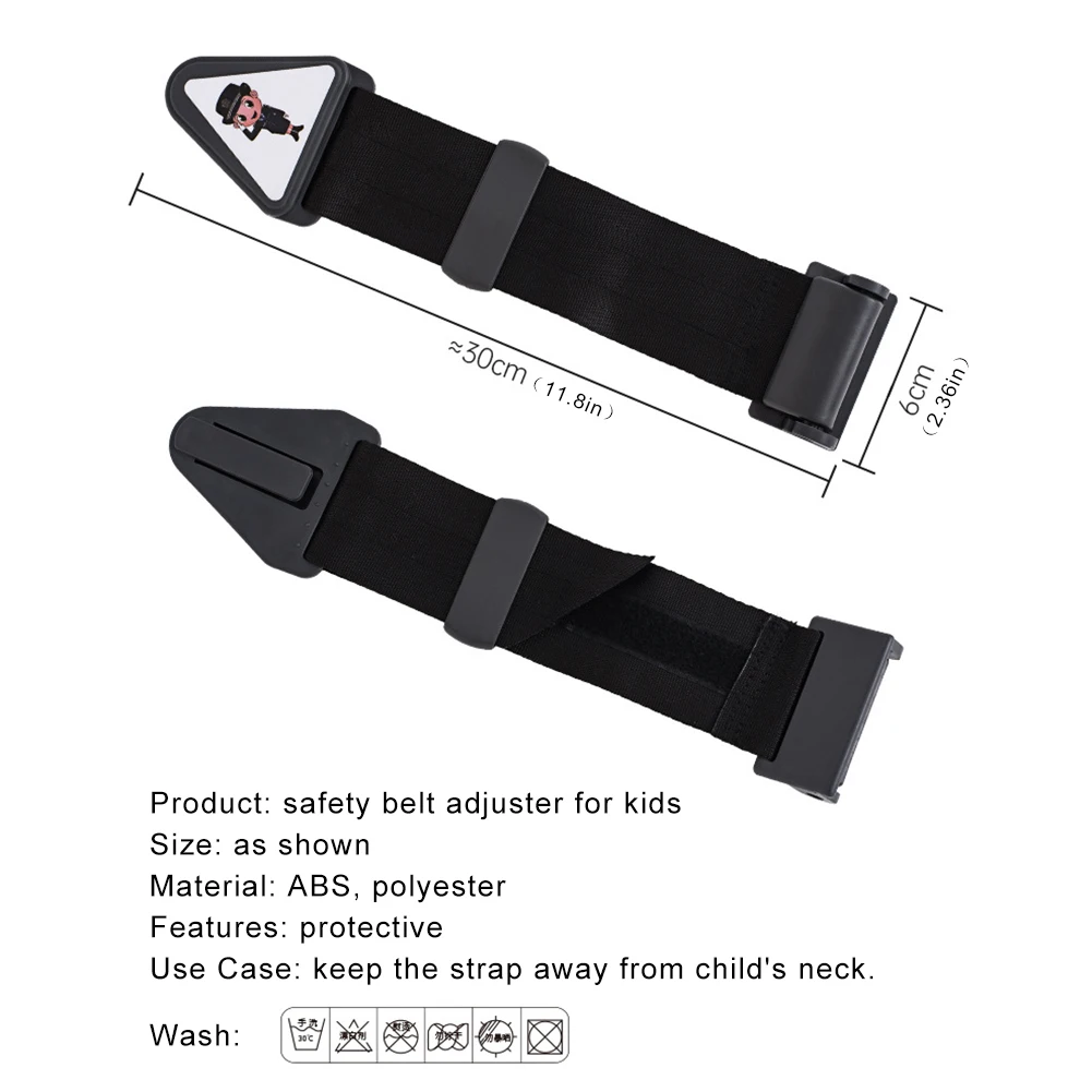 Ajusteur de ceinture de sécurité pour enfants, 2 Pcss Car Seatbelt Safety  Cover Triangle Positionerpour les personnes courtes, ferme Auto