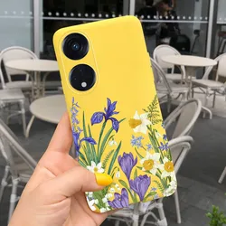 Fashionable Flower Slim Silicone Shockproof Bumper Case - 2023 Edition for Reno 8T 5G 6.7 inch (Picture-c78)