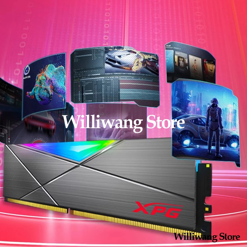  AData RGB Ʈ Ʈ Ʈ, ũž ǻ ޸ , D50 16G(8G * 2)32G(16G * 2), 3200MHz/3600MHz