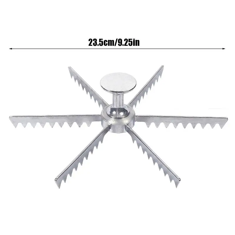 Pizza Cutter 6/8/10 Slice Aluminum Alloy Sharp Gear Pizza Pie Cake Divider for Kitchen Restaurant Baking Professional Tools