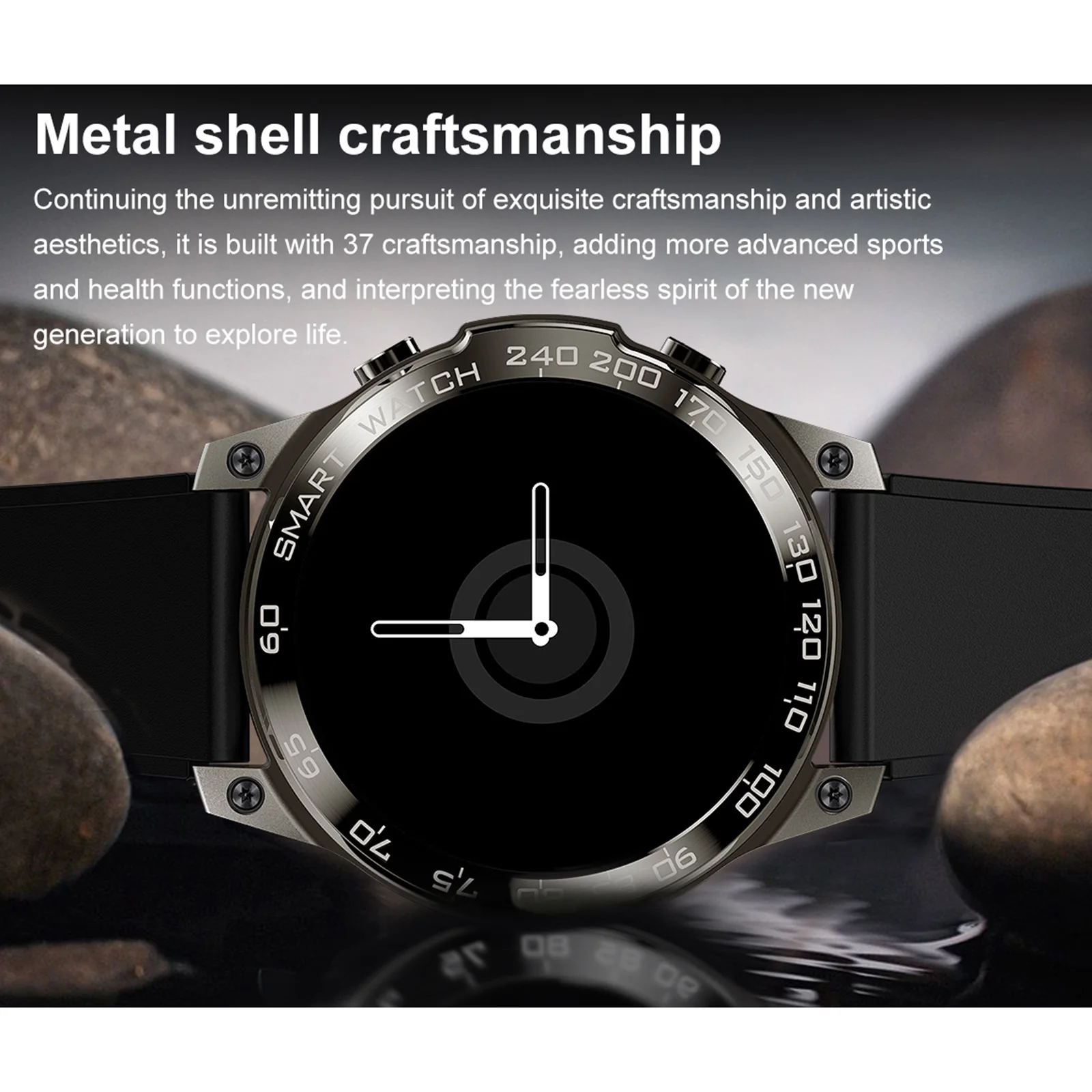 DM50 Ʈ ġ 1.43 &ũ ƮϽ ƮĿ IP68  BT ȣ  ɹڼ   Smartwatch