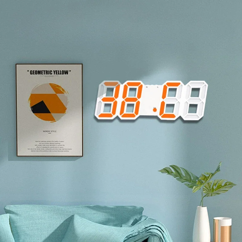Digital Decoration for Bedroom Desk Watches Led Wall Clock Living Room Alarm Modern Home and Decoration Electronic Table Decor