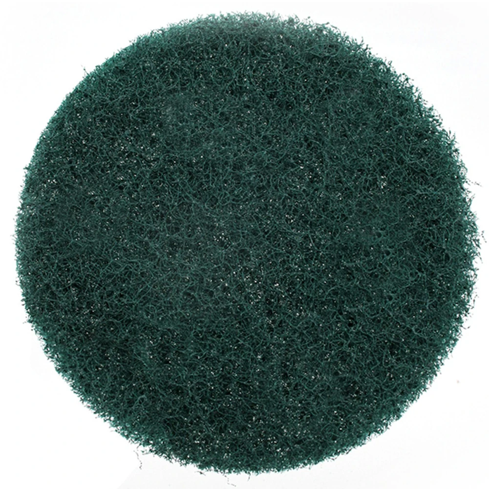 

"4 Inch Nylon Scrubbing Pads for Industrial Use 5 Cleaning Cloth Scour Pads with Fleece Attachment for Easy Use"
