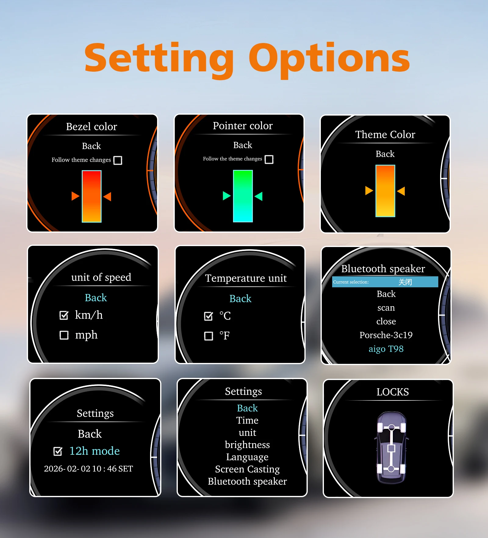 12,3-Zoll Digitales Kombiinstrument für Porsche Cayenne 2005-2009 1920*720 HD-Bildschirm Carplay Android Auto Tachometer Armaturenbrett-Anzeige – Detail 9