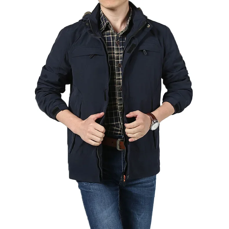 thumbnail image 1 of Ropa de golf de moda Chaquetas frías para hombres Ropa de lujo de diseñador Ropa para acampar Ropa para hombres Jersey de béisbol Impermeable con capucha Trabajo de invierno, 1 of 5