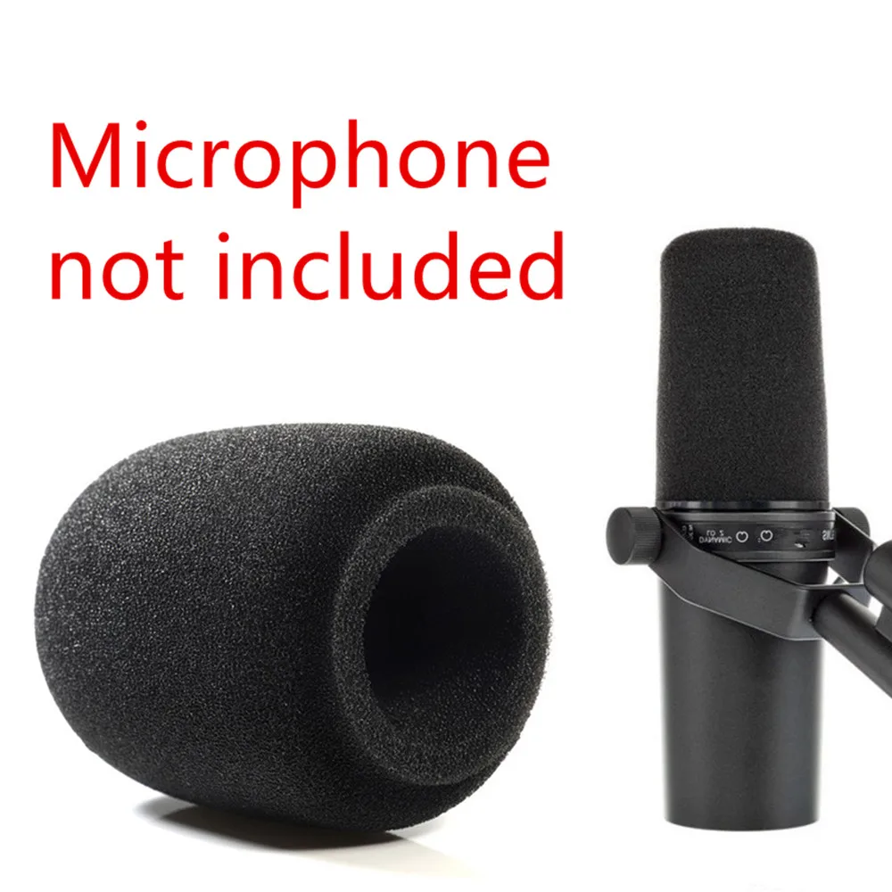 Microfoon Cover 10 stuks Handheld Audio Microfoons, Voorruit Spons Cover, KTV DJ Microfoon Cover, Beschermende Cap Foam Mic Cover (Rood