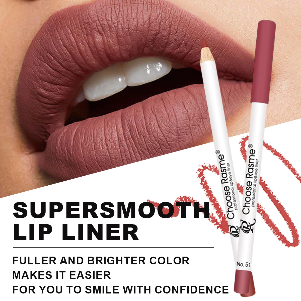 6-piece lipliner suit Coloring smooth outline lip liner durable waterproof lipstick suit