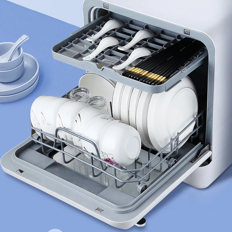 Household Desktop Mini Drawer Dishwasher Portable Kitchen Intelligent Dish Washer Factory Dishwasher Machine OEM 4