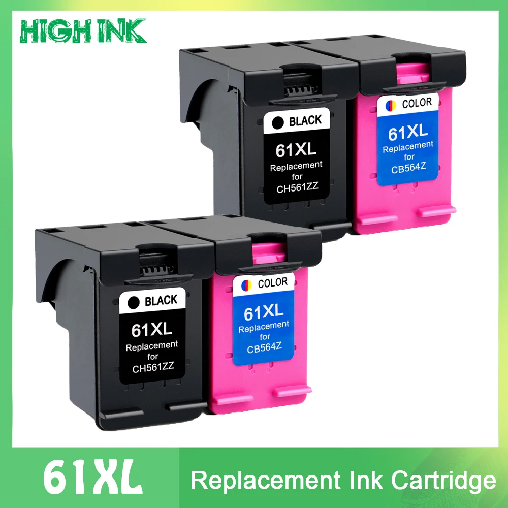 Cartuccia Di Inchiostro Compatibile Per Stampante Hp 61Xl Envy 4500 4502 5530 Deskjet 1050 2050 3050 3054 3000 1000 Per Hp61 Per Hp 61
