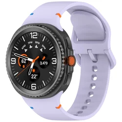 Premium Sports Silicone Band for Galaxy Watch 8 - Quick Release Bracelet (Purple)
