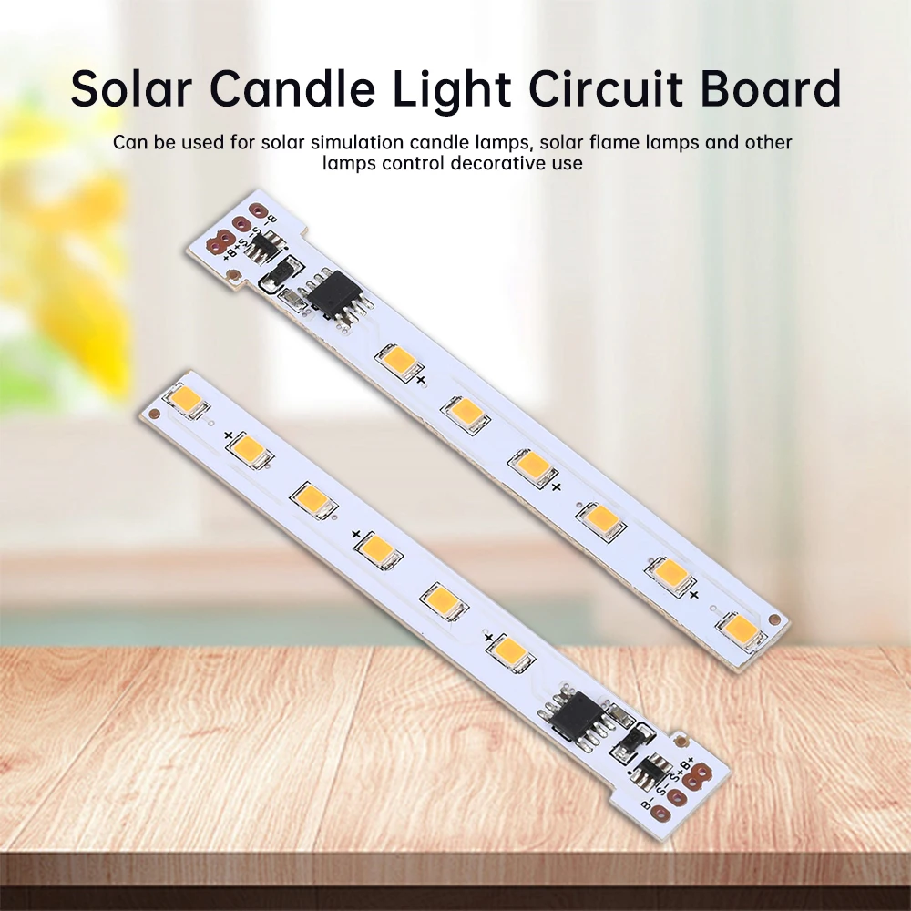 1.2V Solar 12LED Flame Light Lamp Board Solar Candle Light Circuit Board Candle Lamp Control Drive