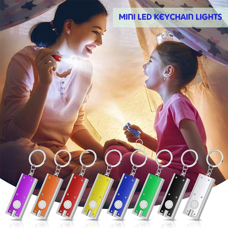 32 Stück Mini-Taschenlampen, Mini-LED-Schlüsselanhänger-Lichter, Schlüsselanhänger-Taschenlampe im Taschenformat, Notlicht, weißes Licht – Detail 5