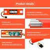 Original Replacement Battery BRR-2P4S-5200D for XIAOMI 1S 1ST Roborock SDJQR01RR Sweeping Mopping Robot Vacuum Cleaner 5200mAh 4