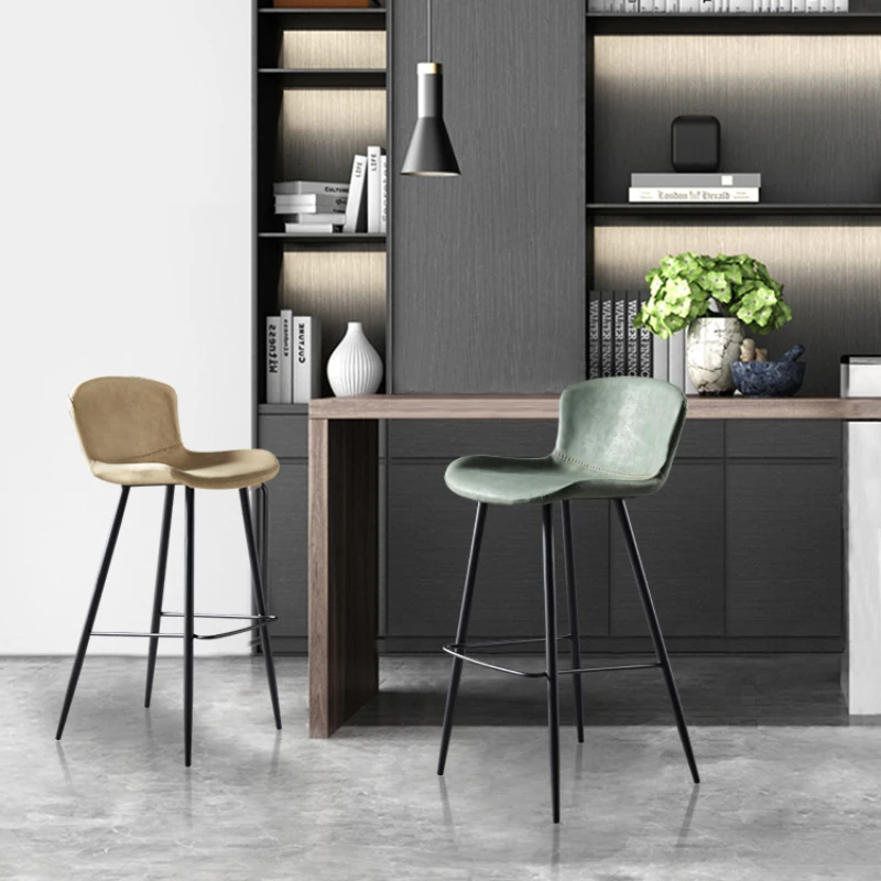 

Accent Saucer Bar Chairs Dining Room Minimalist Single Kitchen Island Bar Chairs Modern Cadeiras De Jantar Home Furniture CC50BY