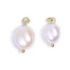 White Baroque Irregular Natural Freshwater Pearl Pendant DIY Accessories for Women 5