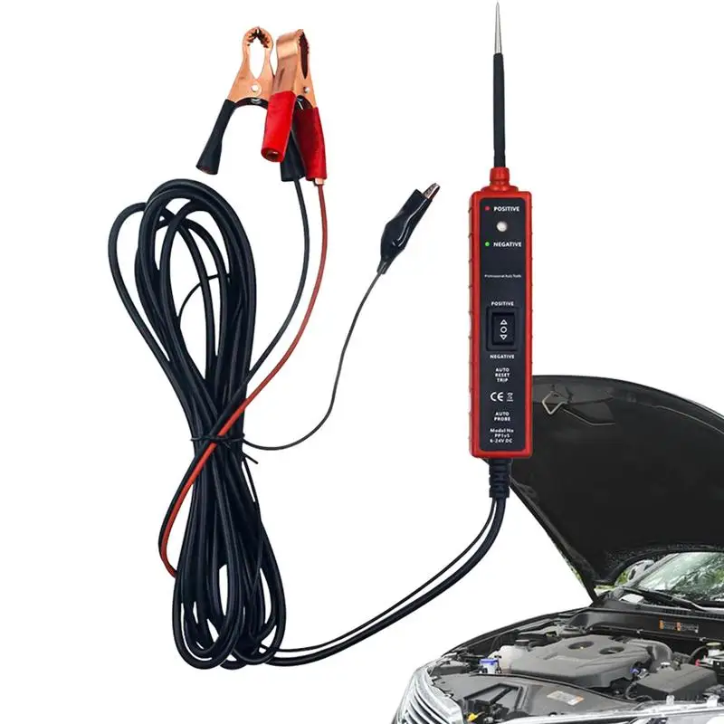 

Automotive Circuit Tester Electric Tester Pen Car Voltmeter Power Probe Pencil 6-24V Digital Display Car Electrical Circuit Test