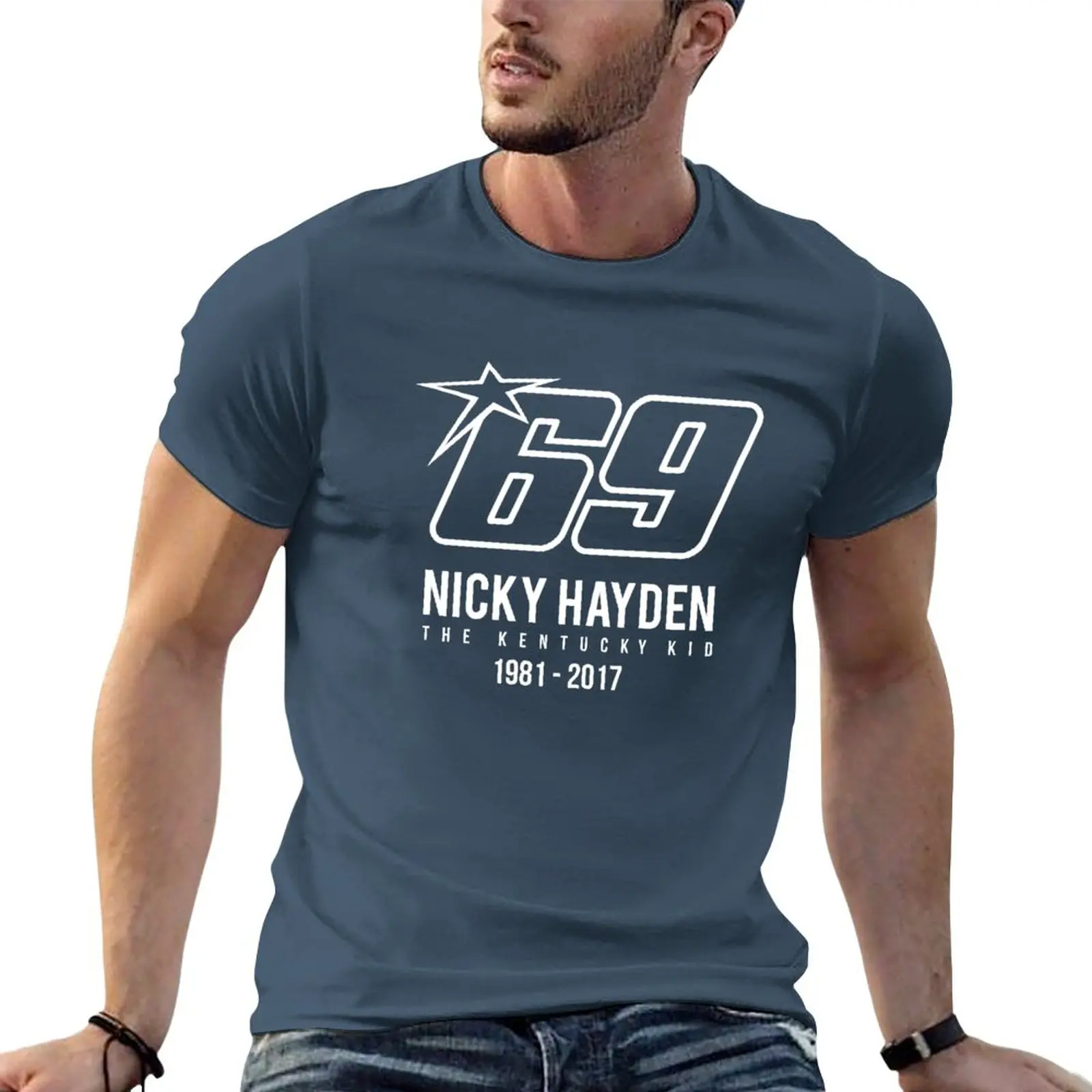 

Tribute To Nicky Hayden T-Shirt sublime t shirt Short sleeve tee plus size tops mens cotton t shirts