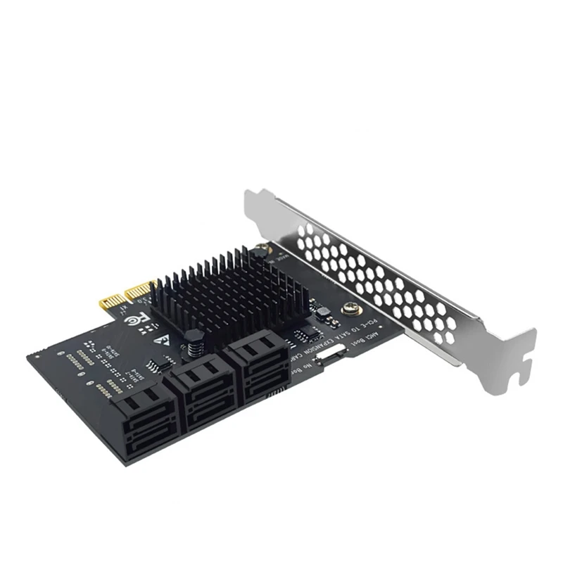 Плата расширения с 6 портами SATA 3 0 на PCIe X1 PCI Express адаптер SATA3 Гбит/с конвертер