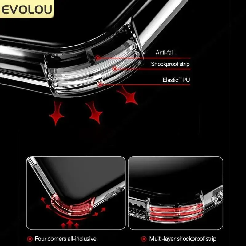 Crossbody Shockproof Clear Silicone Lanyard Phone Case