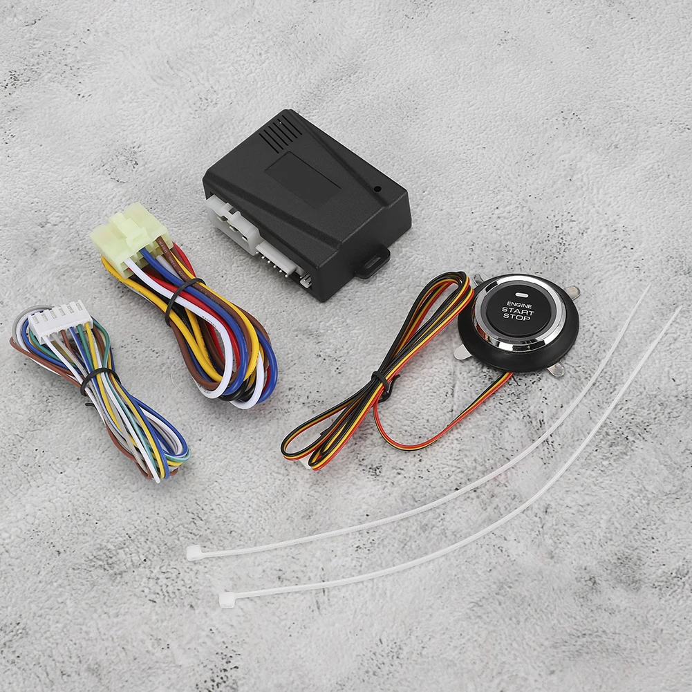 Engine Start Switch Button Engine Stop Start Switch 24V Car Alarm Security System for Alarm Car Stop