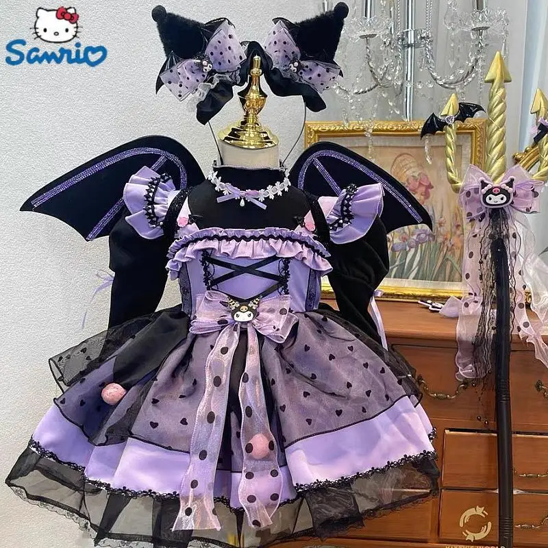 KawaiiSanrioKuromiChildrenDressLolitaGirlPartyClothesFashion